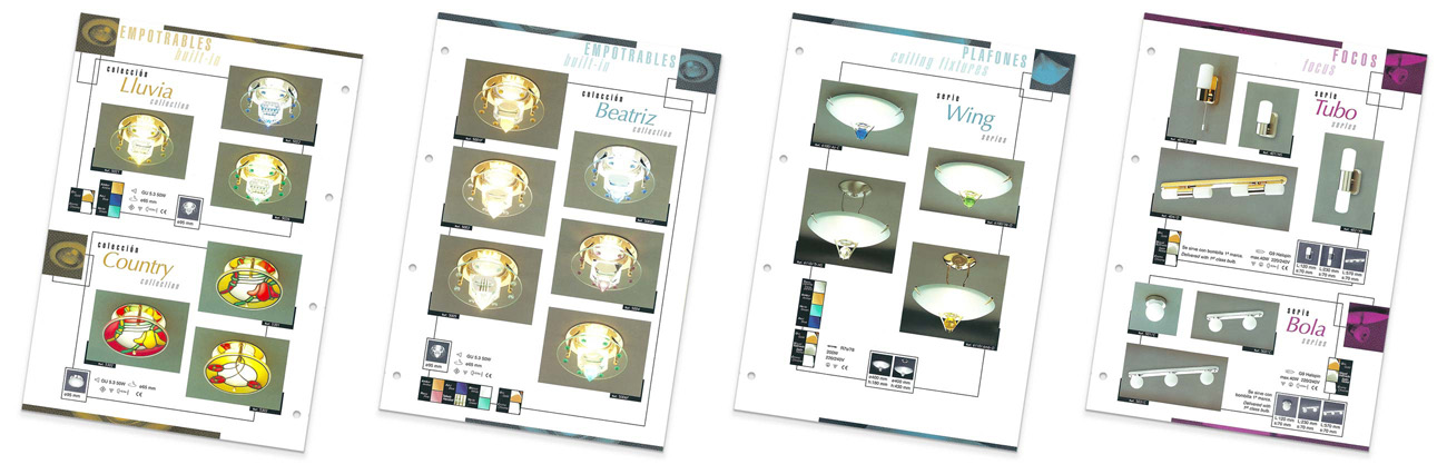 catàleg en fitxes de producte Cristal Record