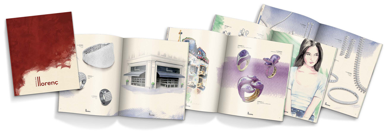 Interior del catàleg de joieria Llorenç