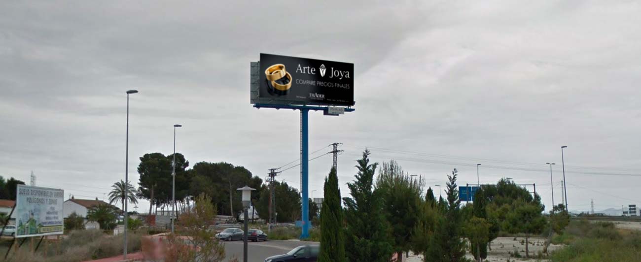Valla publicitària Arte Joya