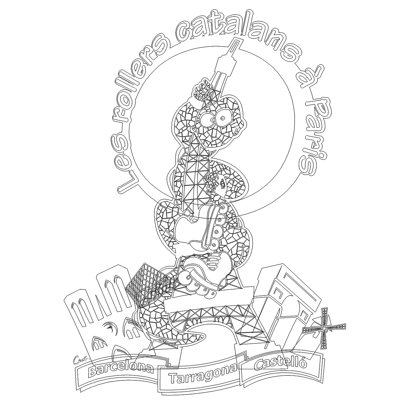 construcció Les Rollers Catalans a París