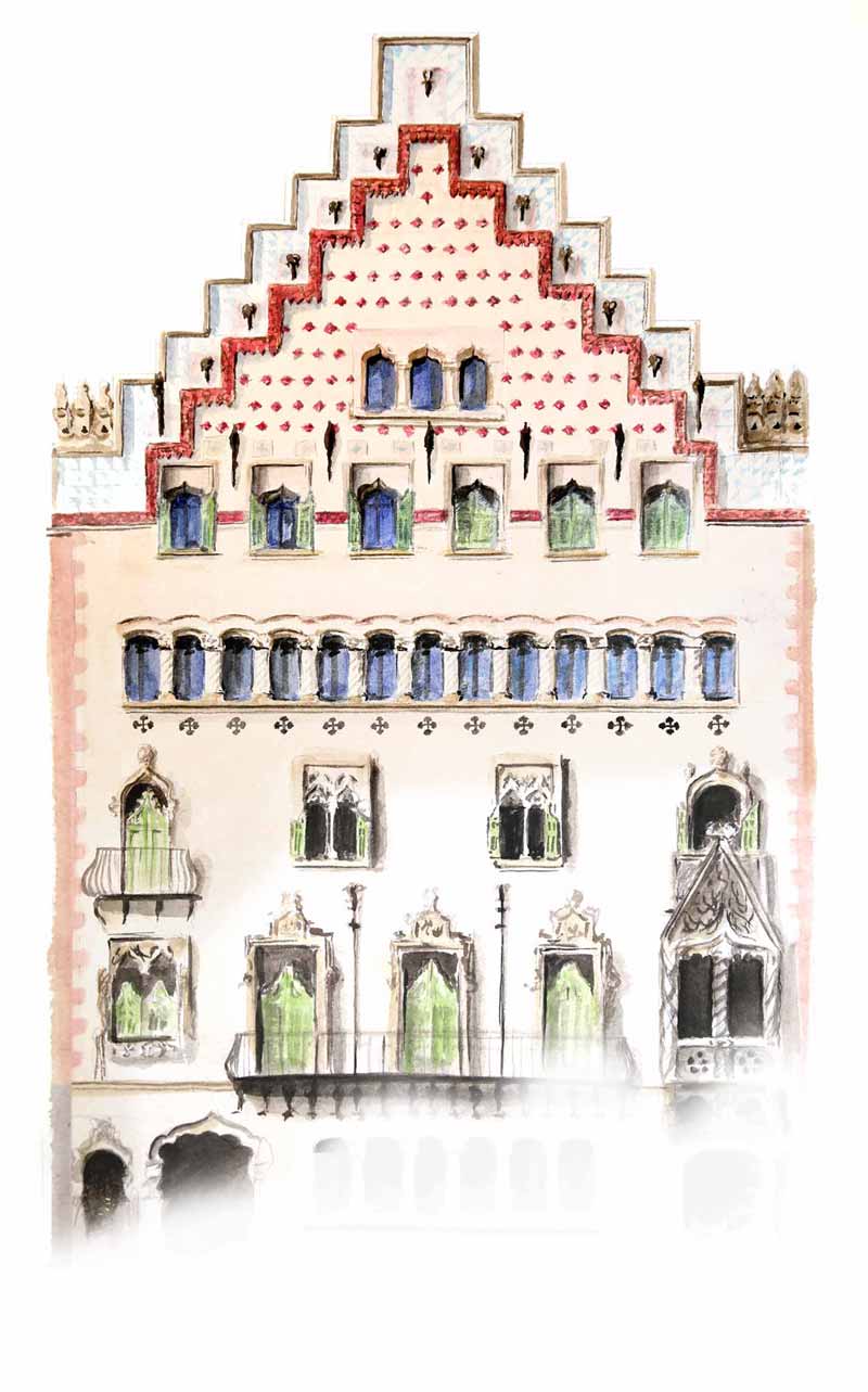 acuarel·la Casa Ametller