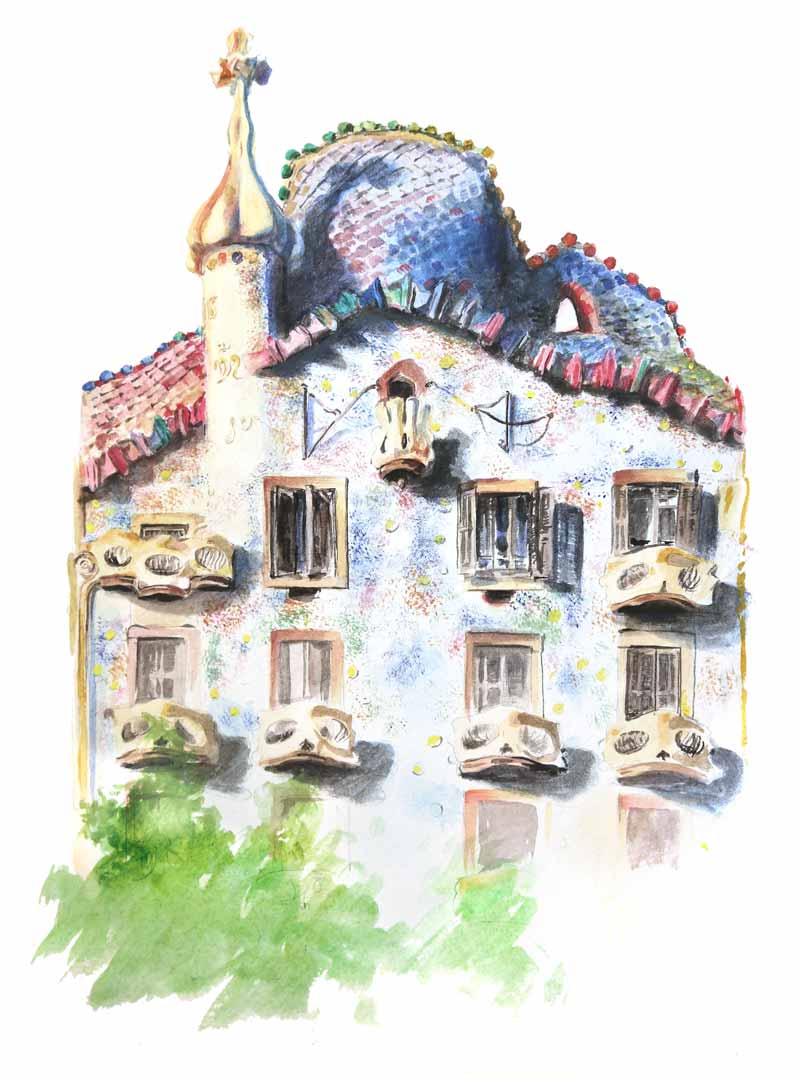 acuarel·les per catàleg de joieria